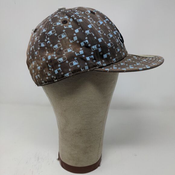 New Era 59Fifty Atlanta Braves Fitted Hat Brown Size 7 3/8 All Over Print Logo - Picture 7 of 13